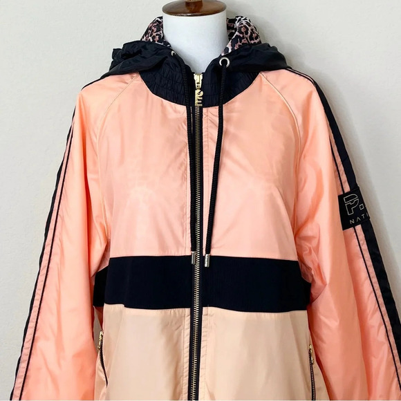 P.E Nation Pink Light Man Down Hooded Jacket - Picture 2 of 11